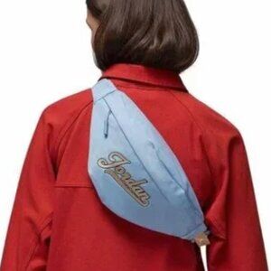 Jordan MVP Crossbody Belt Waist Bag Fanny Pack Blue Grey